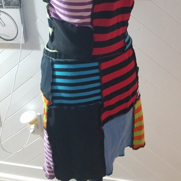 The Ragged Priest Breaker Stripe Patchwork Top and Skirt - Picture 9 of 9